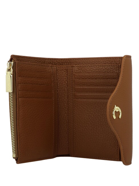 C-ME Mittelgro&szlig;e Brieftasche aus Leder Cognac - Brieftaschen Damen