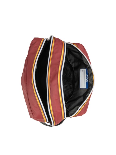 ALBAS Kosmetiktasche mit Doppelrei&szlig;verschluss und Taschen roter Syrah - Beauty-Case