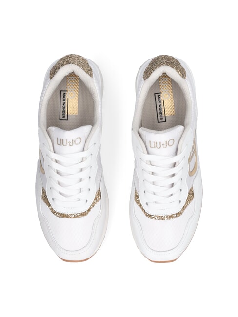 MAXI WONDER LOW Sneaker mit Glitzerdetails Wei&szlig; - Damenschuhe