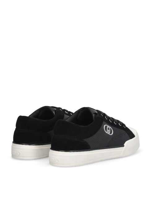 BENSON 01 mikroperforierte Sneaker Schwarz - Damenschuhe