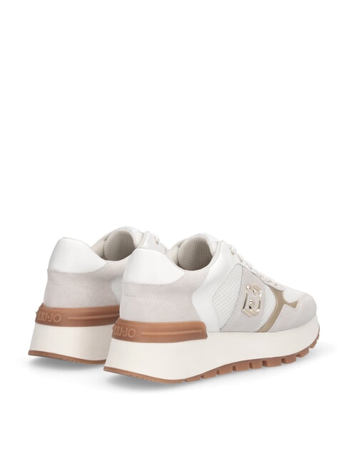 AMAZING 43 Sneaker mit Eins&auml;tzen aus Mesh-Gewebe Wei&szlig; - Damenschuhe