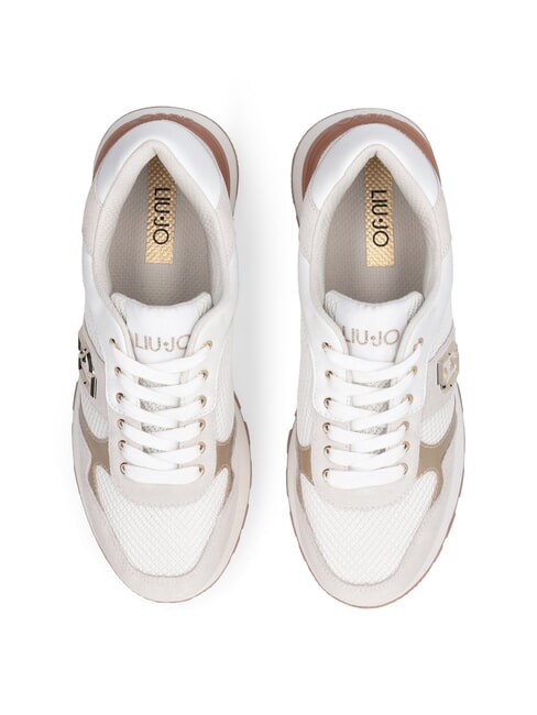 AMAZING 43 Sneaker mit Eins&auml;tzen aus Mesh-Gewebe Wei&szlig; - Damenschuhe