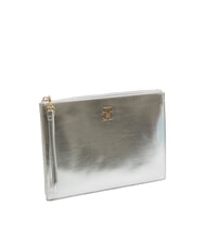 TOMMY HILFIGER TH MONOGRAM Umschlagtasche mit Handgelenkschlaufe metallisches Silber - Damentaschen - 2