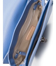 COCCINELLE DEW Kleine Schultertasche aus Leder Blau - Damentaschen - 5