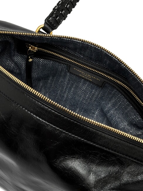 ROXY Lederhandtasche mit Schulterriemen Schwarz - Damentaschen