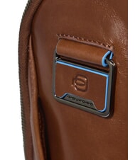 PIQUADRO BLUE SQUARE Lederrucksack, 14-Zoll-Laptophalter BRAUN - PC-Rucks&auml;cke - 4