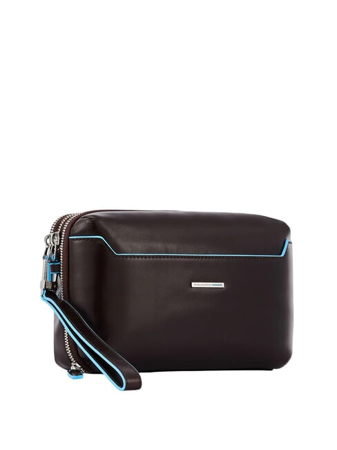 BLUE SQUARE Organisierte Clutch aus Leder MAHAGONI - Tablettmappe &amp; Organizer