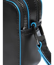 PIQUADRO BLUE SQUARE Clutch aus Leder Schwarz - Damentaschen - 4