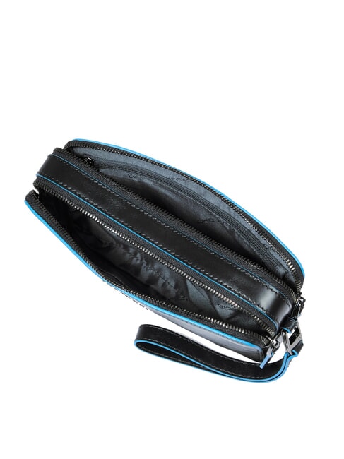 BLUE SQUARE Clutch aus Leder Schwarz - Damentaschen