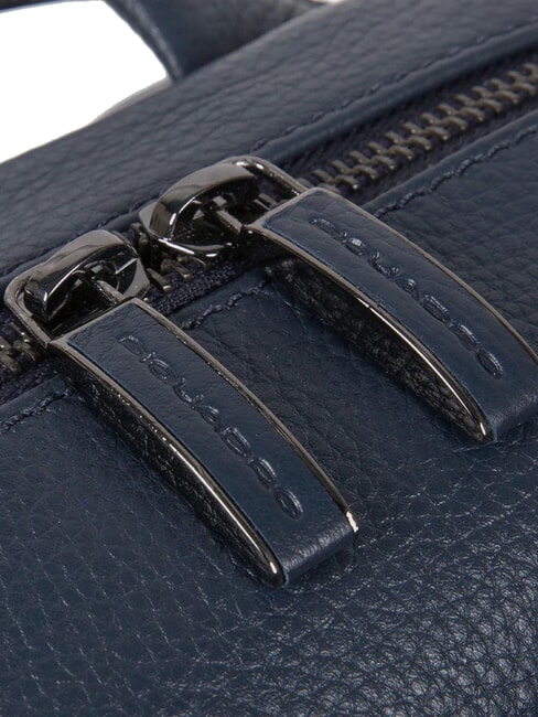 MODUS SPECIAL Lederrucksack f&uuml;r PC 14 " Blau - PC-Rucks&auml;cke