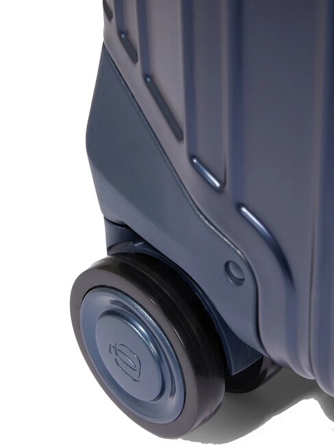 ALU BLUE SQUARE Mittlerer Trolley Blau - Harte Trolleys