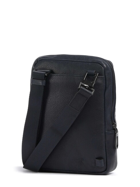 CRONUS Ledertasche, Tablethalter Blau - Umh&auml;ngetaschen Herren