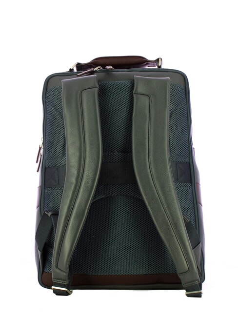 X1 Lederrucksack, 15,6-Zoll-PC-Halterung blau / braun - PC-Rucks&auml;cke