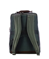 PIQUADRO X1 Lederrucksack, 15,6-Zoll-PC-Halterung blau / braun - PC-Rucks&auml;cke - 3