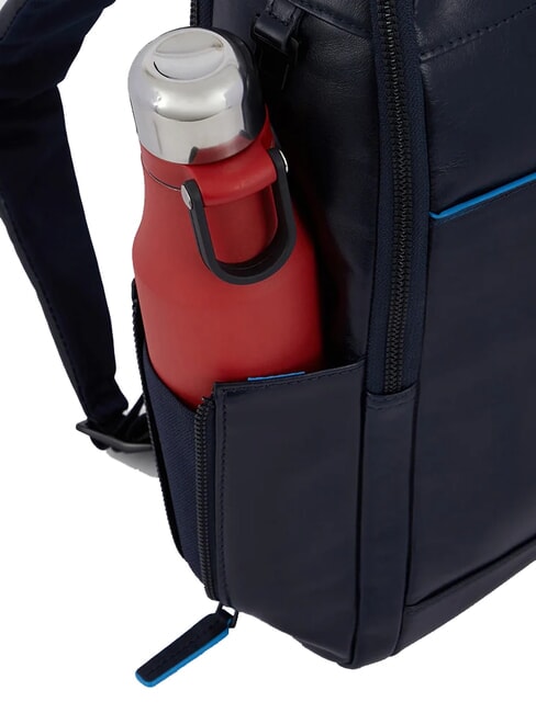B2 REVAMP 14-Zoll-Laptop-Rucksack aus Leder Blau - PC-Rucks&auml;cke