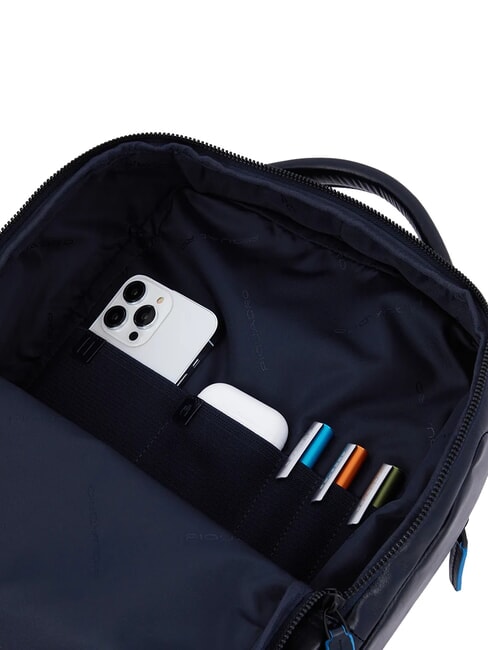 B2 REVAMP 14-Zoll-Laptop-Rucksack aus Leder Blau - PC-Rucks&auml;cke