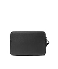 PIQUADRO BLACK SQUARE Herren-Clutch aus Leder mit Handgelenkschlaufe Schwarz - Tablettmappe &amp; Organizer - 3