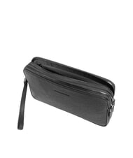 PIQUADRO BLACK SQUARE Herren-Clutch aus Leder mit Handgelenkschlaufe Schwarz - Tablettmappe &amp; Organizer - 5