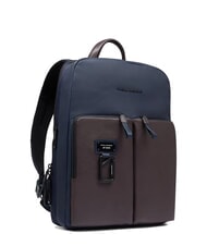 PIQUADRO HARPER 14-Zoll-Laptop-Rucksack, erweiterbar blau/dunkelbraun - PC-Rucks&auml;cke - 2