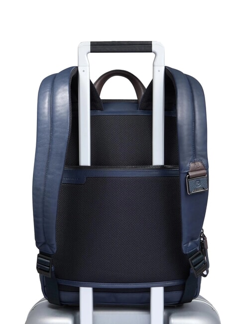 HARPER 14-Zoll-Laptop-Rucksack, erweiterbar blau/dunkelbraun - PC-Rucks&auml;cke