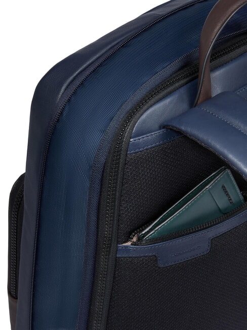 HARPER 14-Zoll-Laptop-Rucksack, erweiterbar blau/dunkelbraun - PC-Rucks&auml;cke