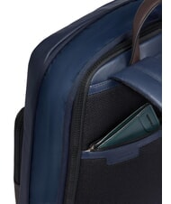 PIQUADRO HARPER 14-Zoll-Laptop-Rucksack, erweiterbar blau/dunkelbraun - PC-Rucks&auml;cke - 4