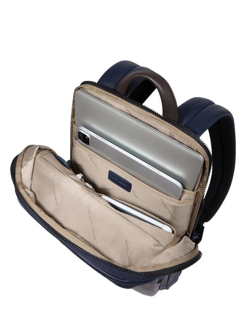 HARPER 14-Zoll-Laptop-Rucksack, erweiterbar blau/dunkelbraun - PC-Rucks&auml;cke