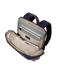 PIQUADRO HARPER 14-Zoll-Laptop-Rucksack, erweiterbar blau/dunkelbraun - PC-Rucks&auml;cke - 5