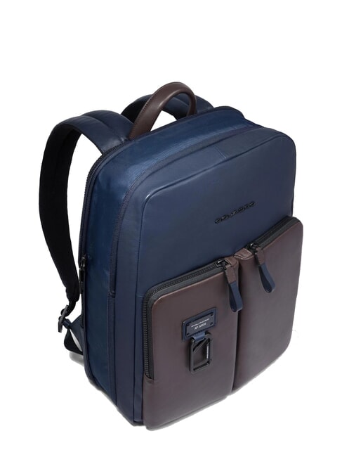 HARPER 14-Zoll-Laptop-Rucksack, erweiterbar blau/dunkelbraun - PC-Rucks&auml;cke