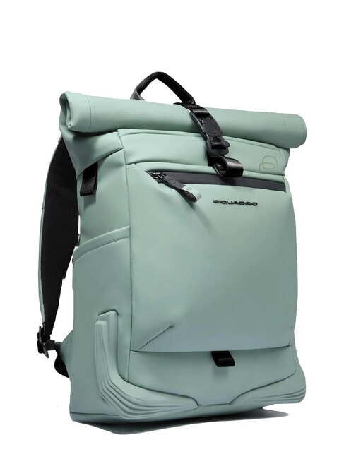 CORNER SPECIALE GOMMATO Rolltop-Rucksack f&uuml;r 15,6-Zoll-Laptop GR&Uuml;N - PC-Rucks&auml;cke