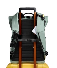 PIQUADRO CORNER SPECIALE GOMMATO Rolltop-Rucksack f&uuml;r 15,6-Zoll-Laptop GR&Uuml;N - PC-Rucks&auml;cke - 3