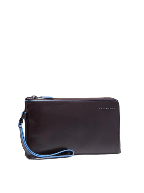 BLUE SQUARE Herren-Clutch aus Leder mit Kartenhalter MAHAGONI - Brieftaschen Herren