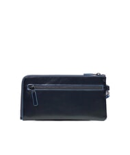 PIQUADRO BLUE SQUARE Herren-Clutch aus Leder mit Kartenhalter Blau - Brieftaschen Herren - 3