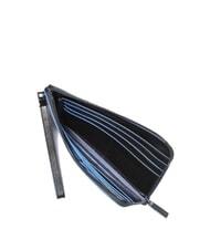 PIQUADRO BLUE SQUARE Herren-Clutch aus Leder mit Kartenhalter Schwarz - Brieftaschen Herren - 4