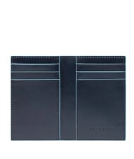 PIQUADRO BLUE SQUARE Vertikale Ledergeldb&ouml;rse Blau - Brieftaschen Herren - 2