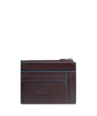 PIQUADRO BLUE SQUARE Leder-Kartenetui / M&uuml;nzb&ouml;rse MAHAGONI - Brieftaschen Herren - 2