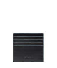 PIQUADRO BLUE SQUARE Leder-Kartenhalter Schwarz - Brieftaschen Herren - 2