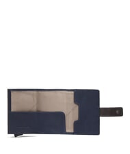 PIQUADRO HARPER Geldb&ouml;rse aus Leder blau/dunkelbraun - Brieftaschen Damen - 2