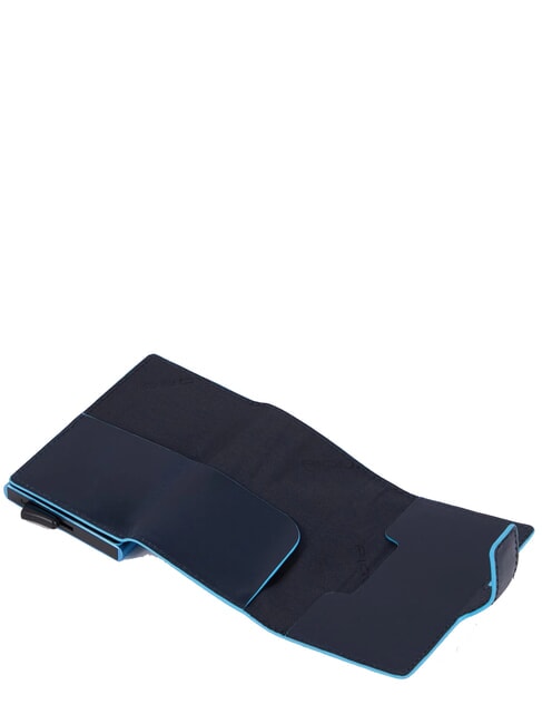 BLUE SQUARE Geldb&ouml;rse aus Leder Blau - Brieftaschen Herren