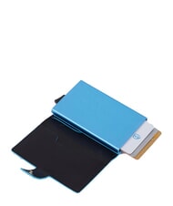 PIQUADRO BLUE SQUARE Geldb&ouml;rse aus Leder Schwarz - Brieftaschen Herren - 3