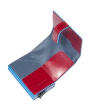 PIQUADRO BLUE SQUARE Geldb&ouml;rse aus Leder ROT - Brieftaschen Herren - 2