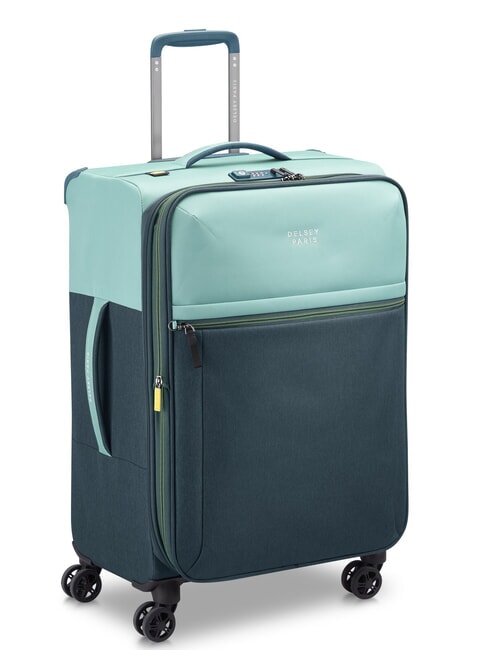 BROCHANT 3 Mittlerer Trolley, ausziehbar Meeresblau - Harte Trolleys