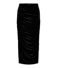 TOMMY HILFIGER TH Bleistiftrock mit R&uuml;schen Schwarz - Damenr&ouml;cke - 5