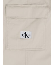 CALVIN KLEIN CK JEANS Cargohosen aus Stretch-Baumwolle Eierschale - Damenhosen - 2