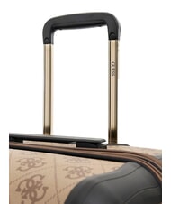 GUESS BERTA 28 Gro&szlig;er, ausziehbarer Wagen Latte-Logo / braun - Harte Trolleys - 4