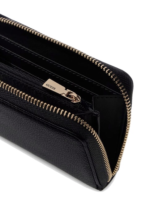 YESBA Mittelgro&szlig;e Geldb&ouml;rse mit Anh&auml;nger SCHWARZ - Brieftaschen Damen