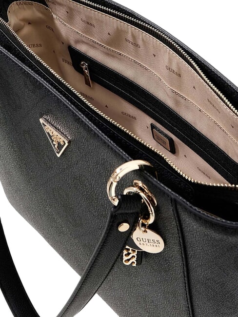 NOELLE 2 4G-Logo-Print-Schultertasche Kohle - Damentaschen