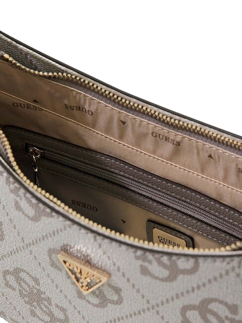 NOELLE 2 Schultertasche mit 4G-Logoprint Logo in dunklem Taupe - Damentaschen