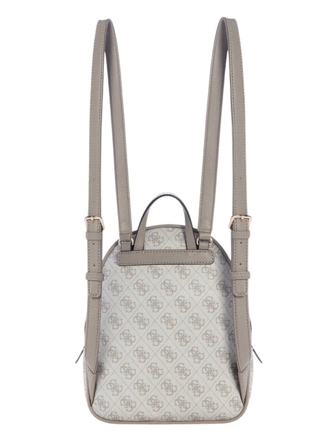 MANHATTAN 2 Kleiner Rucksack mit 4G-Pfingstrosen-Logo Logo in dunklem Taupe - Damentaschen