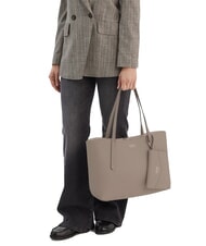 GUESS BRENTON Umh&auml;ngetasche dunkles Taupe - Damentaschen - 6